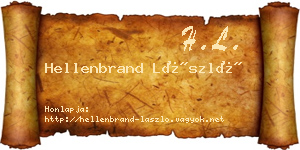 Hellenbrand László névjegykártya